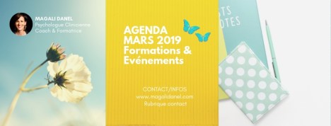 Agenda mars 2019 Magali Danel